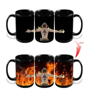 Image of 11 oz ceramic color changing mugs one piece anime cartoon color mug