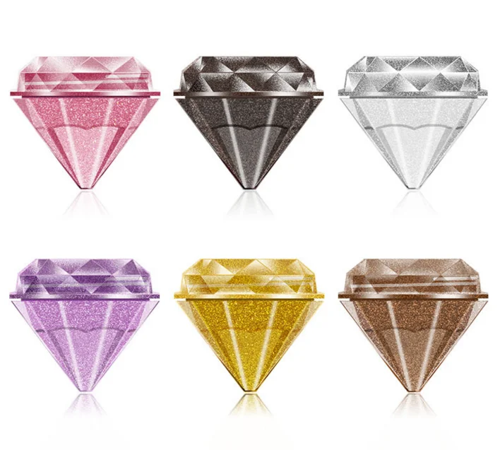 

High pigment Top Quality Single Color Diamond Shape Eyeshadow Palette, 12 colors