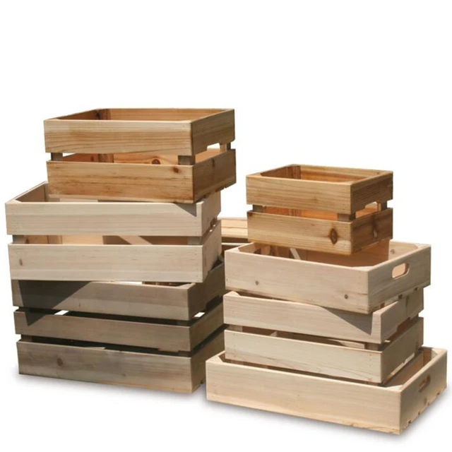 shabby wood crates