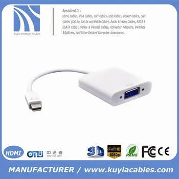 Mini Displayport Display Port Dp To Vga Adapter Cable For Apple