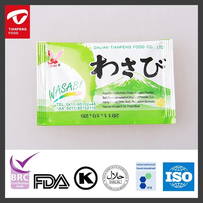 Kosher Wasabi Sauce Spices In Sachet Export Buy Kosher Wasabi Sauce In Sachet,Wasabi Sauce In