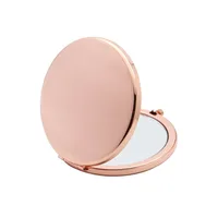 

Customized Fashion Portable 70mm Compact folding metal stainless steel Pocket Mirrors