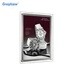 landscape windows display wall A4 hanging crystal light box with led lights for real estate