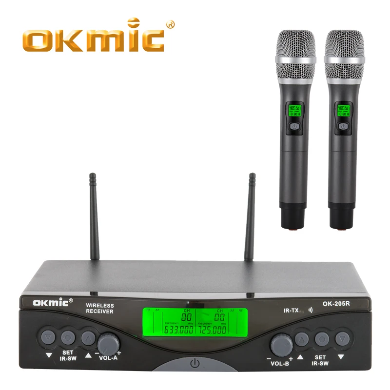 

cordless microphone set, Black