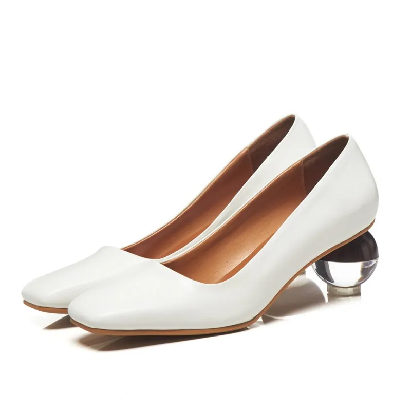 white heels for work