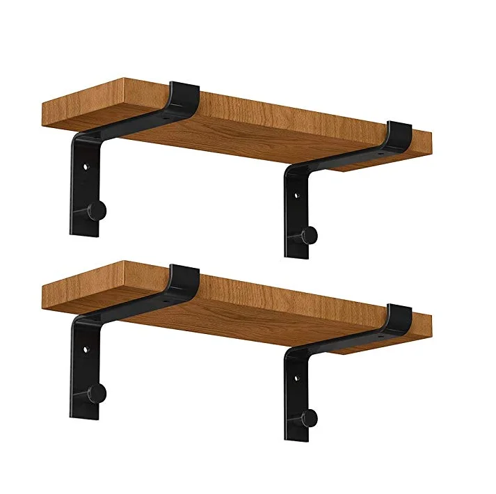 Estantes Flotantes Rústicos Para Pared,Estantes De Metal Para Sala De