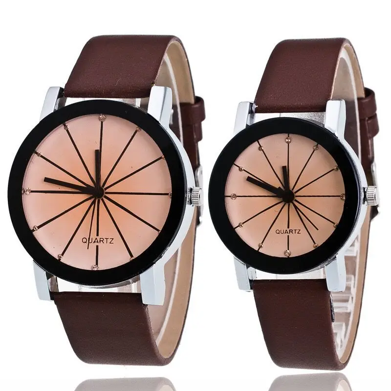 

Valentine's Day His and Hers Couples Watches Set- One Pair Men and Women Quartz, 5 colors as the picture