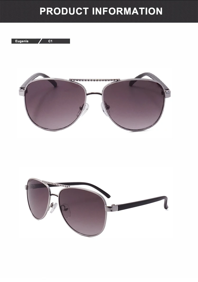 EUGENIA Metal Fashion Aviation Kids Eyewear Sunglasses Manufacture UV400 Kids Sunglasses