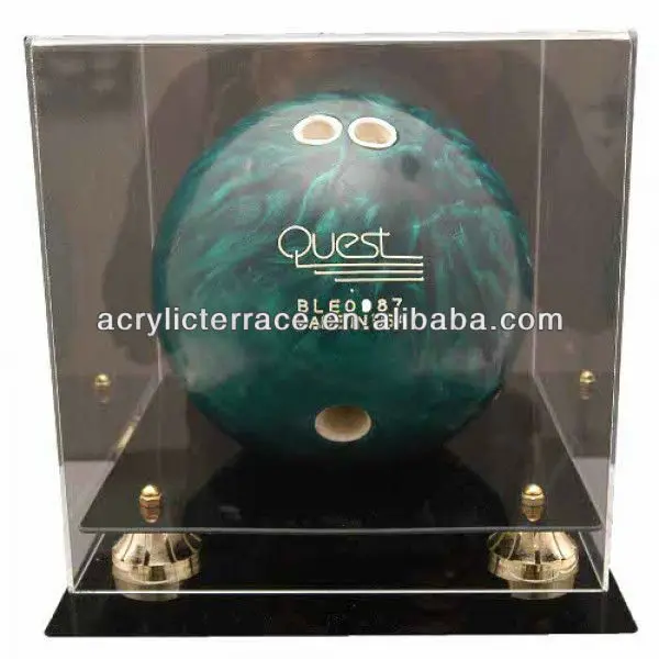 ゴールドライザー付きアクリルボウリングボールディスプレイケース ボウリングボール用アクリルディスプレイケース Buy アクリルボウリングボール表示 ケースライザー アクリルディスプレイケースのためのボウリングボール ボウリングボールアクリルディスプレイケース