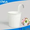 Non detachable Bucket Colony Garden Hanging Metal Flower Pot