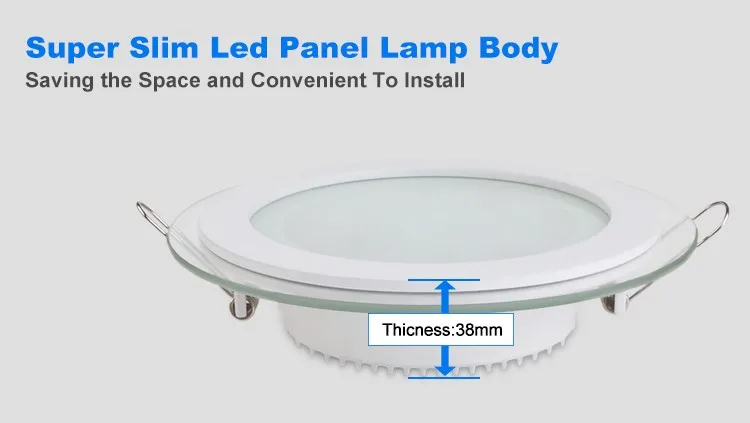 Good price round led panel light 18w ultra thin led flat panel night light  glass edge lit led light panel exterior decorative