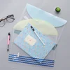 Cute fashion office supplies color cover A4 plastic file bag 18 wire Student stationery paper bag