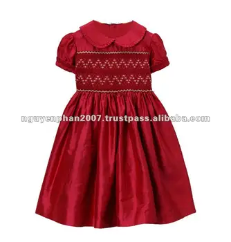 Silk Smocked Dress
