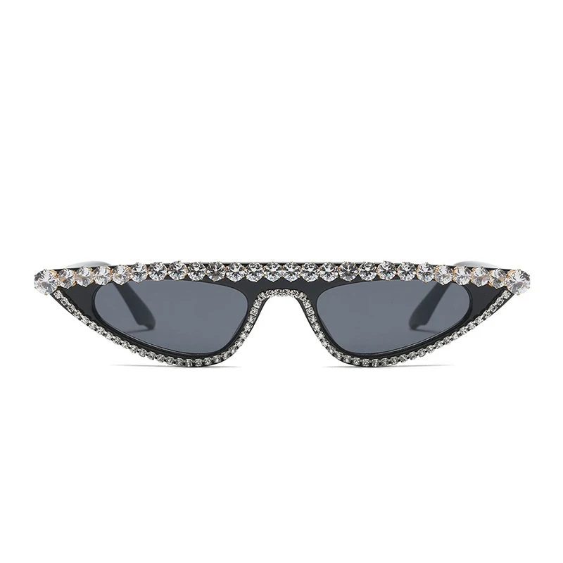 

Women Luxury Brand Sunglasses Rhinestone Cat Eye Sun Glasses Vintage Shades Eyeglasses For Wholesale (KSG044), 1 colors