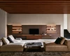 2018 Hangzhou Vermont Brown Free Standing TV Cabinet with Open Shelf