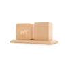 digital wooden clock desk clock wooden table clock with pen stand ET544