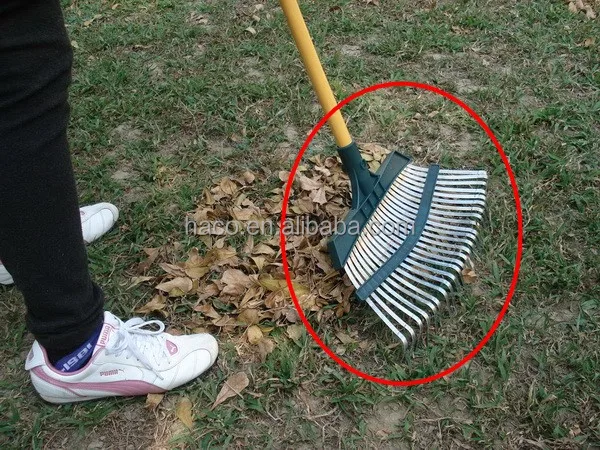 
31 Tine Steel Grass Garden highly carbonized steel super flexible and durable Leaf Rake 