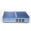 Silent tiny low power intel i3 7100 win10 fanless linux computer mini pc i3 with dual display