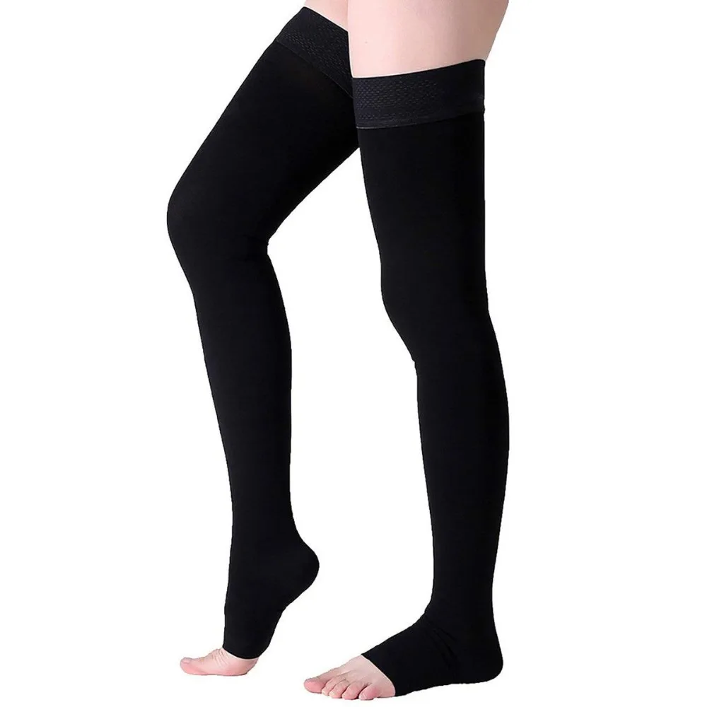 2332mmhg Thigh High Support Medical Compression Stocking Open Toe
