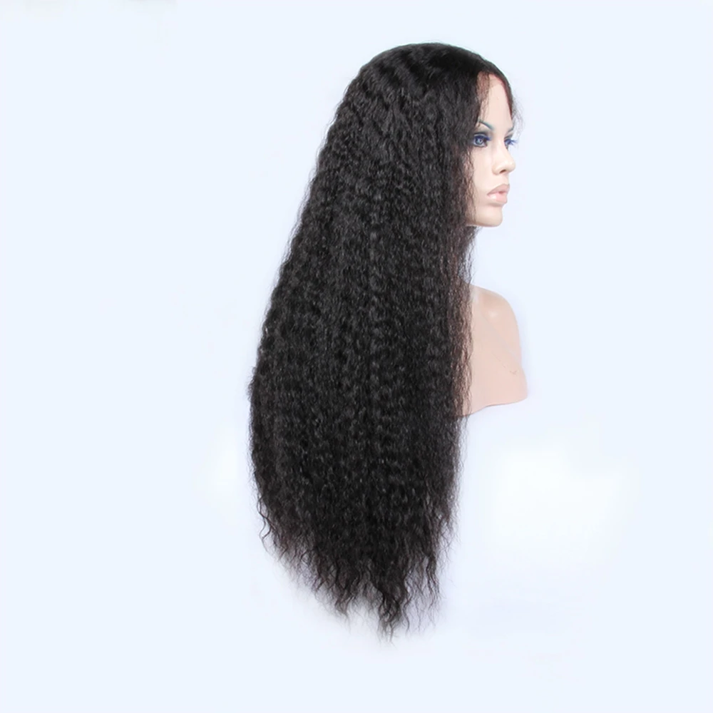 Premier Natural Spanish Wave Chinese Human Hair Lace Wig With Baby Hair