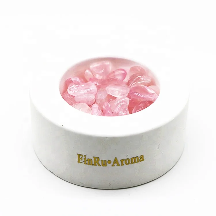 

Round Ceramic Cup Aroma Pink Crystal Diffuser Home Decoration, White, pink, blue, or customized