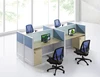4 Seat Office Workstation Cubicle Office Partition Screen