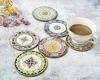 Round promotion custom absorbent paper printing fun elegant beer coaster gift