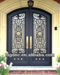 
Wrought iron arched interior doors 