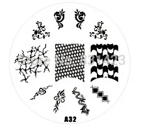 2015 new A Series A32 Nail Art Polish DIY Stamping Plates Image Templates Nail Stamp Stencil