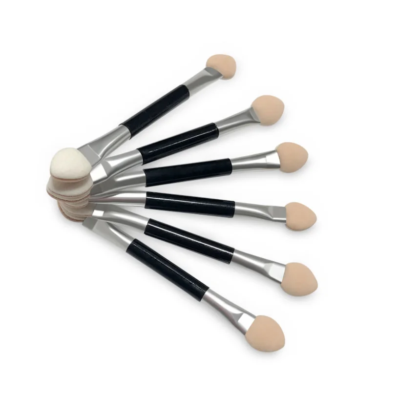 

Professional Disposable Dual Sided Eyeshadow Brush Sponge Tipped Oval Makeup Applicator Eyeshadow applicator, Pictures shown