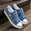 Factory Price Fashion Casual Star Denim Canvas Shoes For Women