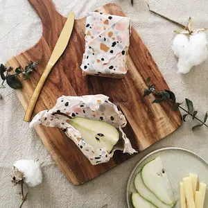 Image of Zero Waste Polka Pots Beeswax Food Saver Bowl Cover