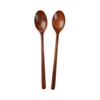 Hand Crafted Very Long Handle Wood Tea Spoon for Home use