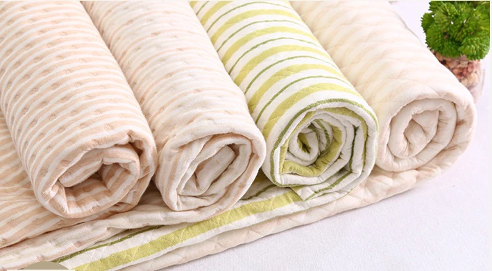 
Soft colored organic cotton quilted bamboo changing pad liners laminated for baby change diaper mat 