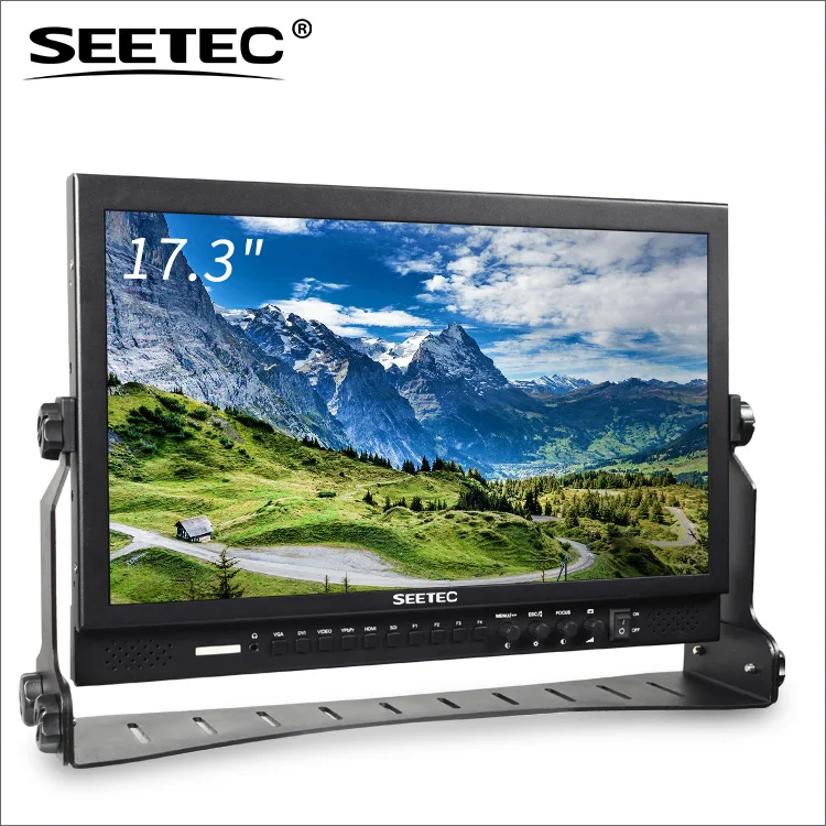 

Aluminum design 17 inch tft with 3G-SDI HDMI YPbPr input and output full hd lcd monitor