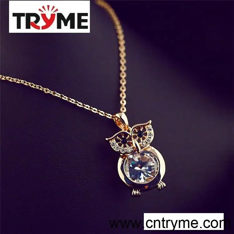 

free sample 925 sterling silver jewelry, owl necklace, As picture