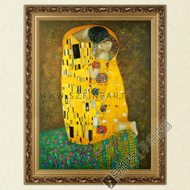 Oil Painting Canvas Reproduction of Gustav Klimt,famous painting 
