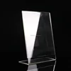 Clear portrait A4 size acrylic poster menu leaflet holder display stand