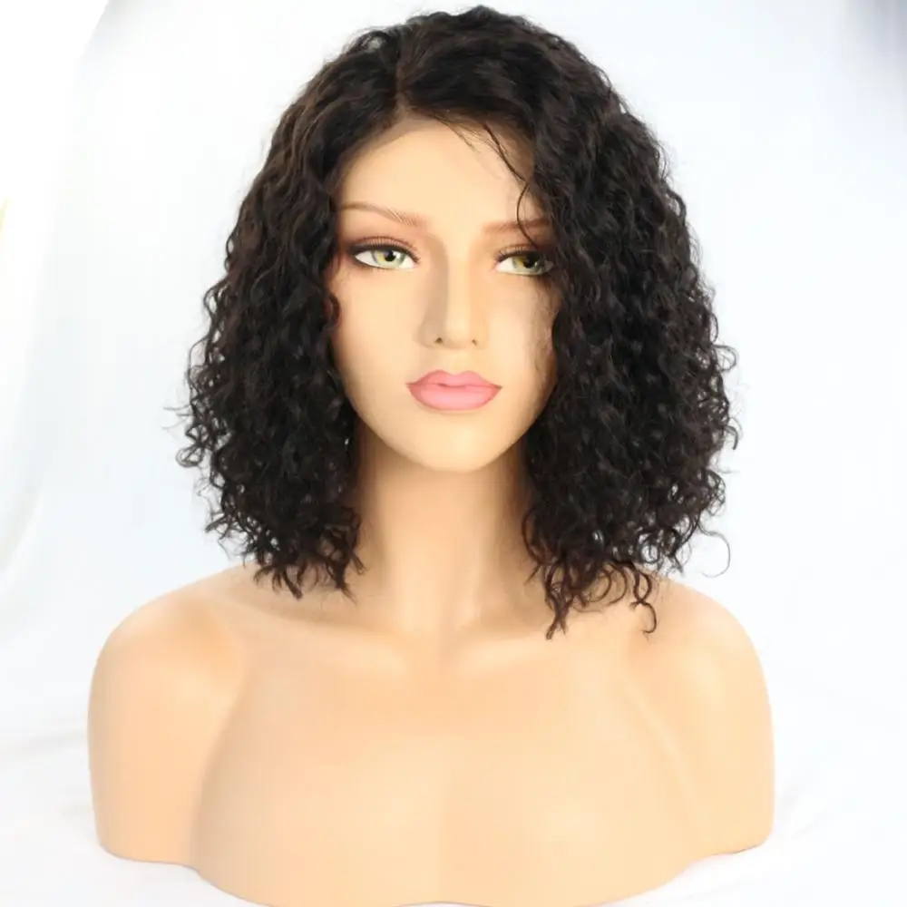 

Joywigs Curly Brazilian Human Hair Lace Front Wig for Women