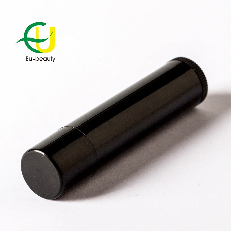 black 5g cosmetics lip balm tube