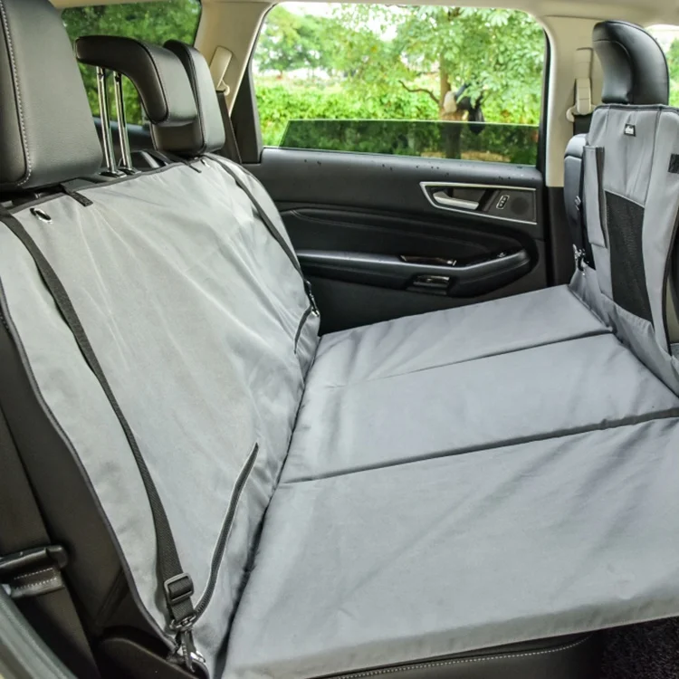 

Hammock Rear Car dog seat pet supplydog rear seat cover bridge, Gray
