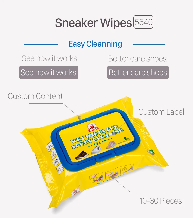 Quick Shining Wet Wipes Sneaker Shoe Clean Wet Wipes Buy Shoe Clean