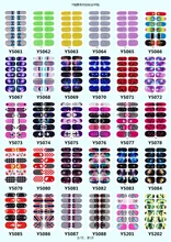 Y5202 Adhesive Nail Art Sticker Pink And Black Zebra Design Nail Wraps Decals Manicure Glitter Decor