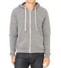 Fashion Grey Triblend fleece full zip hoodie