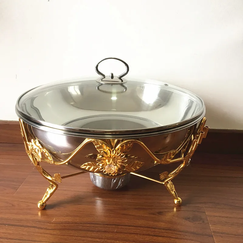 Factory Gold Stainless Steel Chafing Dish used buffet Pakistan Type