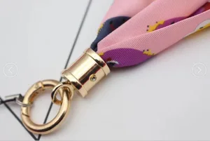 Factory price wholesale neck strap flower key pendant fancy cute id card holder lanyards