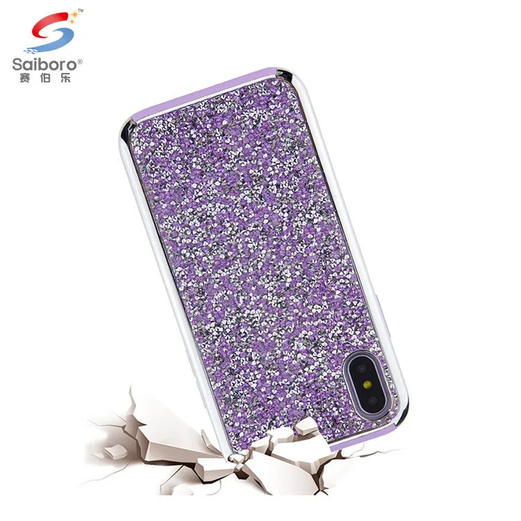 

Saiboro glitter luxury diamond pc tpu cover for iphone 6 plus, for iphone 6 plus case for women, Black, blue, white ,multi