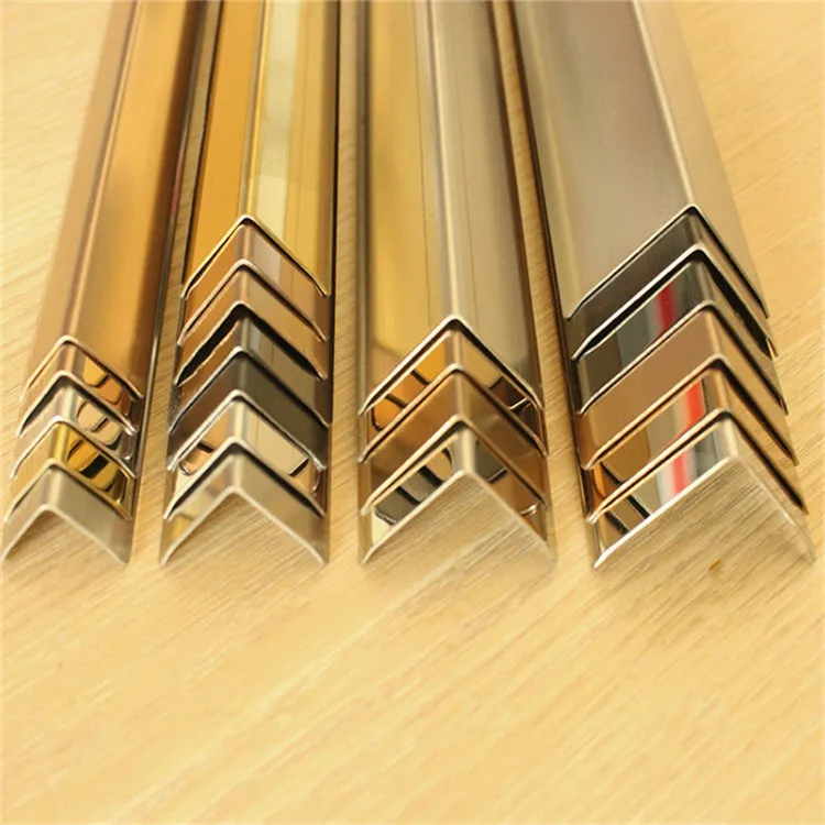 Mirror Finish Rose Gold Color Stainless Steel Decorative Strips For ...