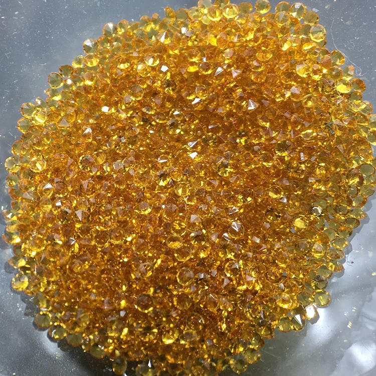 

C&Y Factory High Quality Glass Stone 1MM Crystal Topaz Big Rhinestone For Nails