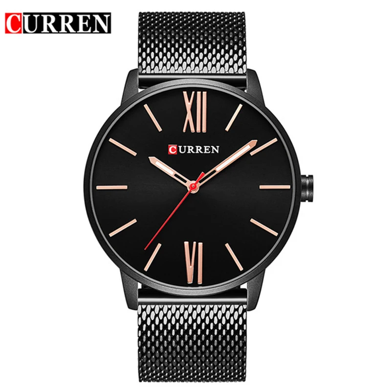 

relojes hombre Top Brand Minimalist Simple Stainless Steel Japan Quartz Male Business Wrist Watch Curren Luxury Men Watch 8238